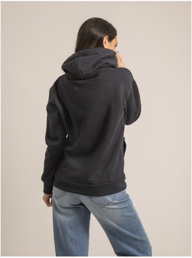 Sweatshirt capuche YZIA Bleu marine - Kiabi