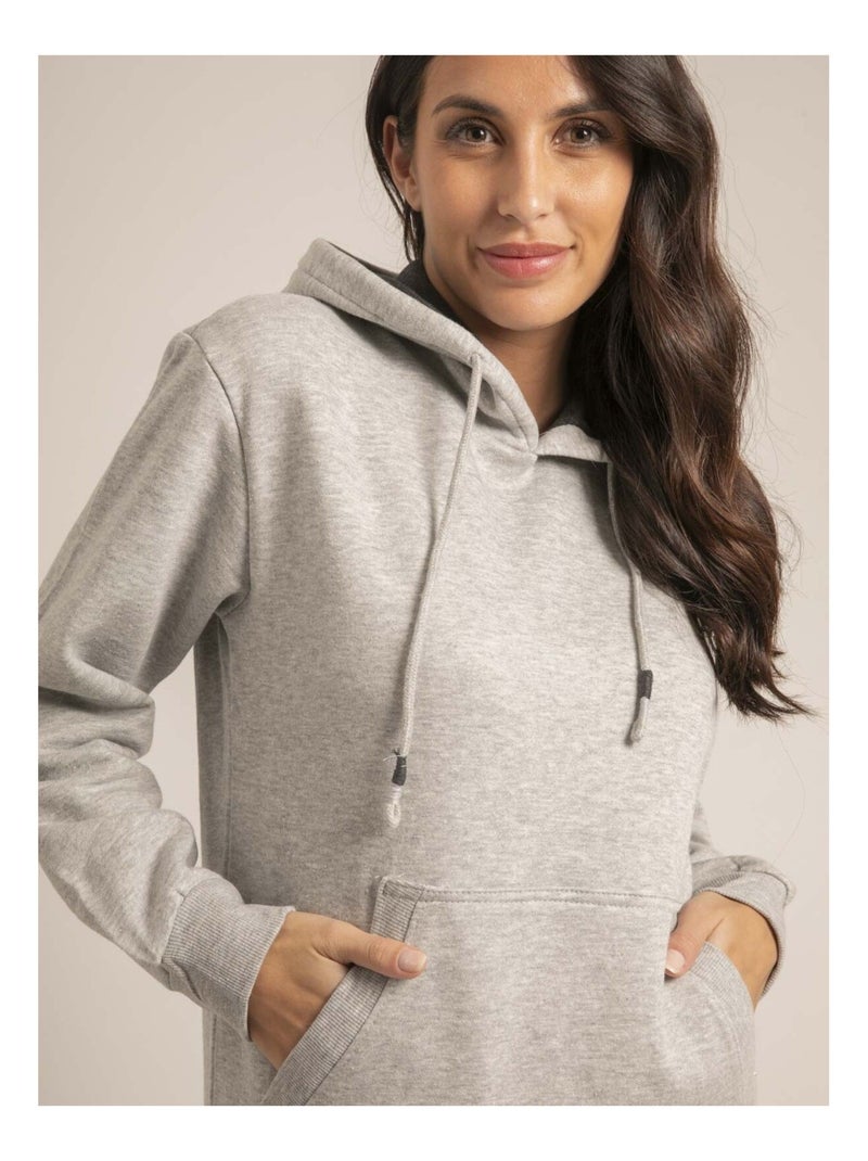Sweatshirt capuche YZIA Gris - Kiabi