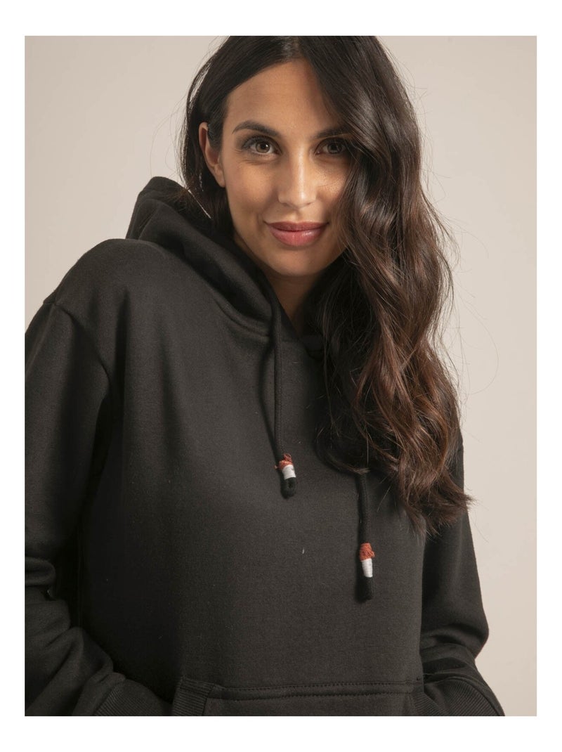 Sweatshirt capuche YZIA Noir - Kiabi