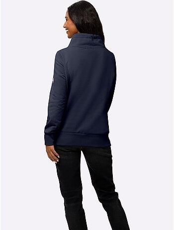 Sweatshirt Col Asymétrique - Taille Standard - Helline