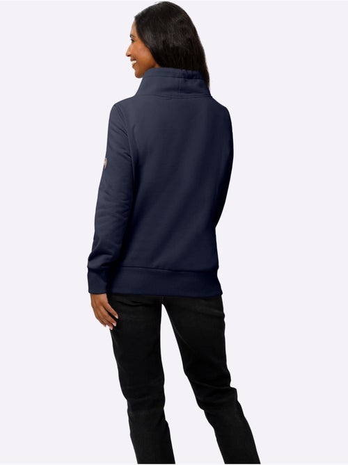 Sweatshirt Col Asymétrique - Taille Standard - helline - Kiabi