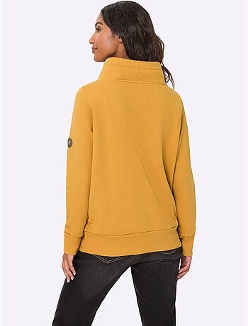 Sweatshirt col asymétrique - taille standard - helline