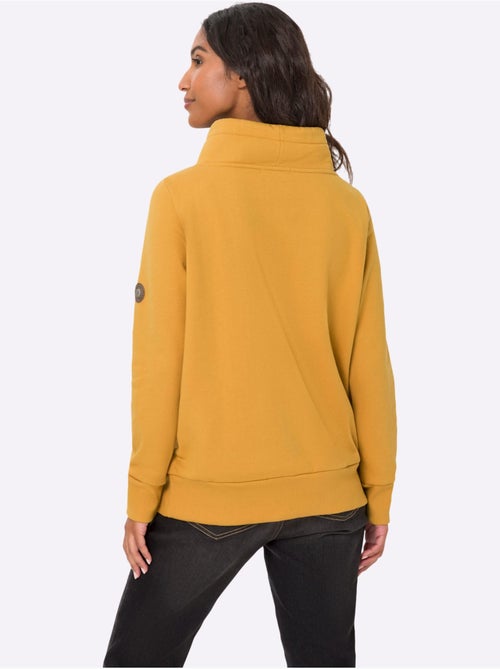 Sweatshirt Col Asymétrique - Taille Standard - helline - Kiabi