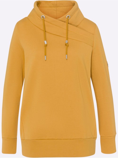 Sweatshirt Col Asymétrique - Taille Standard - helline - Kiabi