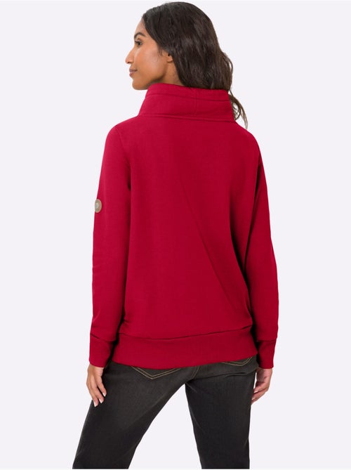 Sweatshirt Col Asymétrique - Taille Standard - helline - Kiabi