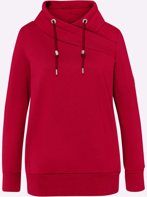Sweatshirt Col Asymétrique - Taille Standard - helline - Kiabi