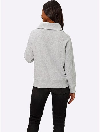 Sweatshirt Col Camionneur - Taille Standard - Helline