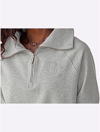 Sweatshirt Col Camionneur - Taille Standard - Helline