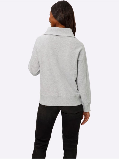 Sweatshirt Col Camionneur - Taille Standard - helline - Kiabi