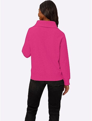 Sweatshirt Col Camionneur - Taille Standard - Helline