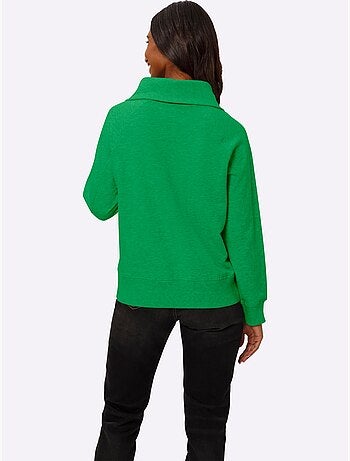 Sweatshirt Col Camionneur - Taille Standard - Helline