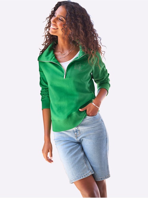 Sweatshirt Col Camionneur - Taille Standard - helline - Kiabi