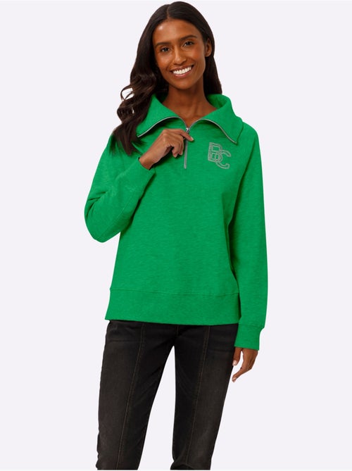 Sweatshirt Col Camionneur - Taille Standard - helline - Kiabi
