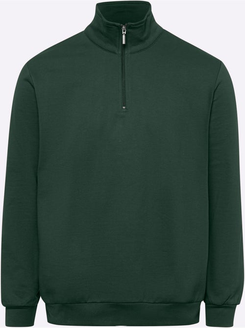 Sweatshirt col camionneur - taille standard - moda vilona - Kiabi Sweatshirt col camionneur - taille standard - moda vilona - Kiabi
