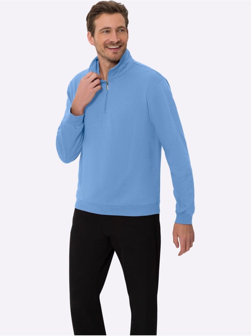 Sweatshirt col camionneur - taille standard - moda vilona - Kiabi