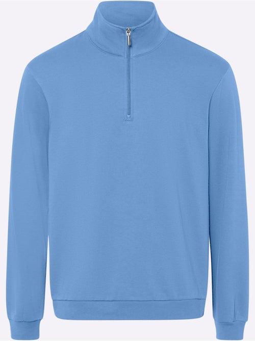 Sweatshirt col camionneur - taille standard - moda vilona - Kiabi
