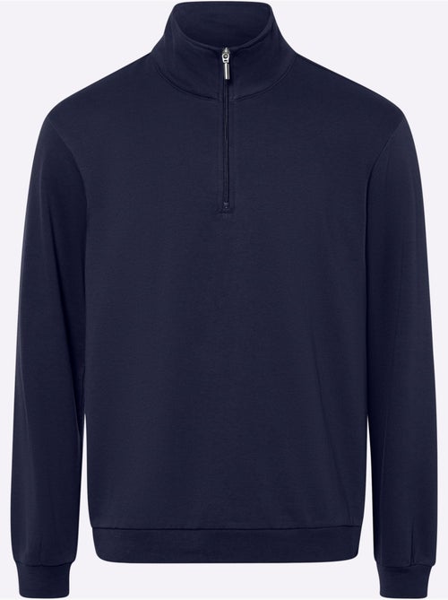 Sweatshirt col camionneur - taille standard - moda vilona - Kiabi
