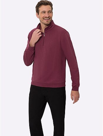 Sweatshirt col camionneur - taille standard - moda vilona