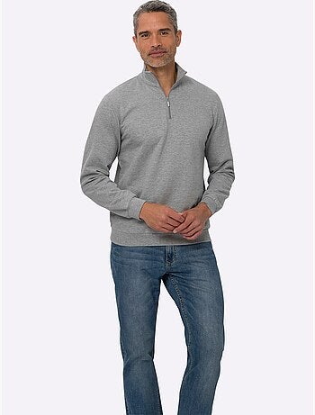 Sweatshirt col camionneur - taille standard - moda vilona