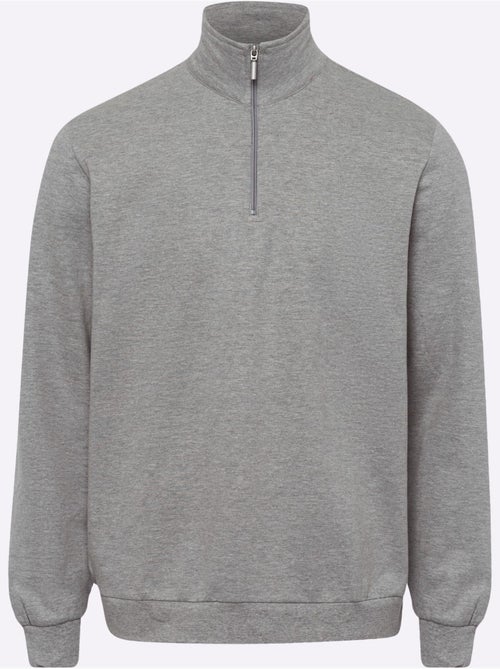 Sweatshirt col camionneur - taille standard - moda vilona - Kiabi Sweatshirt col camionneur - taille standard - moda vilona - Kiabi