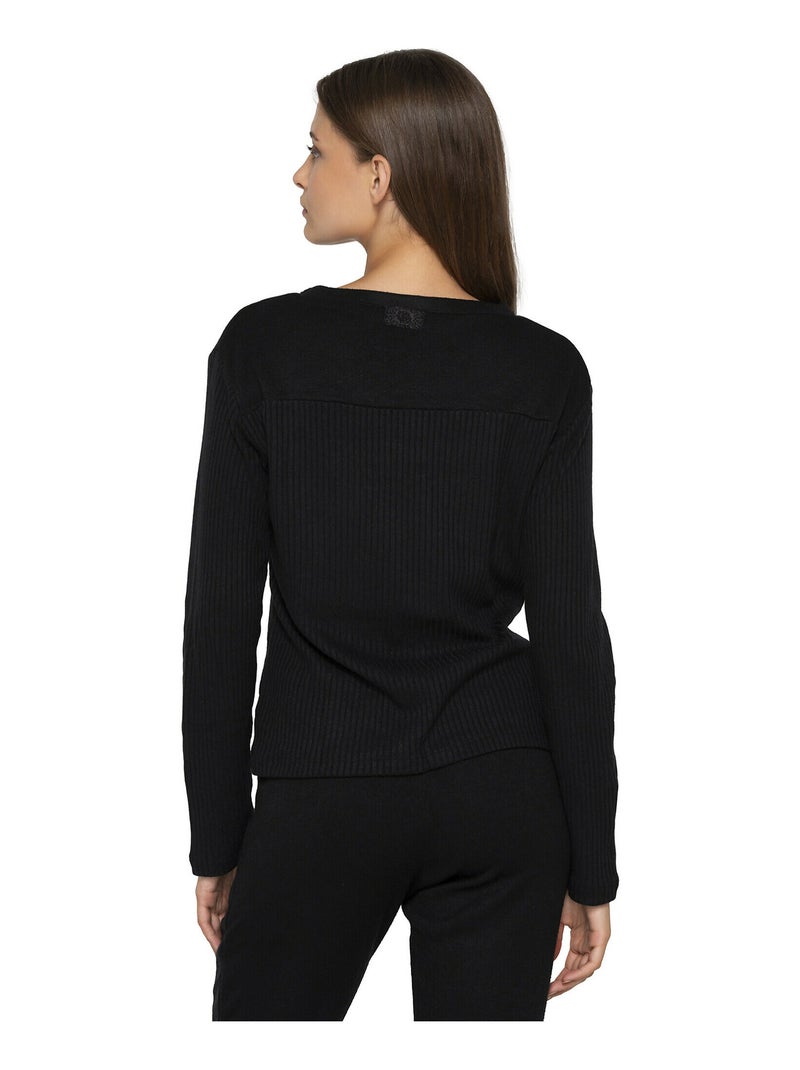Sweatshirt Connected Noir - Kiabi