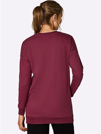 Sweatshirt coupe longue flatteuse - taille standard - witt