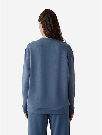 Sweatshirt court oversize à col rond en modal penti