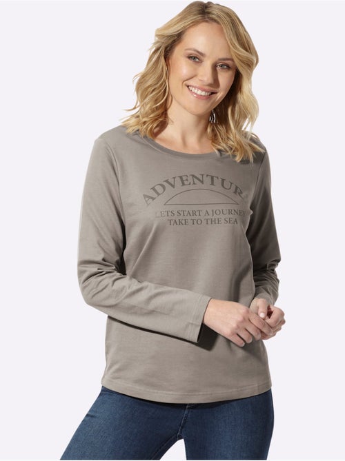 Sweatshirt de qualité et agréable - taille standard - moda vilona - Kiabi Sweatshirt de qualité et agréable - taille standard - moda vilona - Kiabi