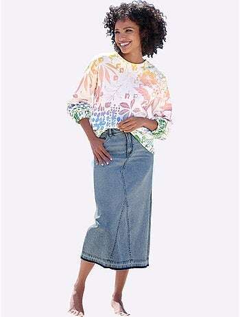 Sweatshirt dégradé de couleurs mode - taille standard - helline