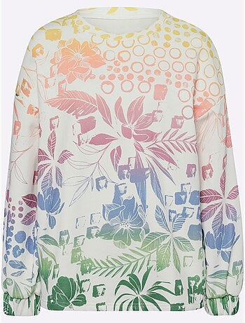 Sweatshirt dégradé de couleurs mode - taille standard - helline