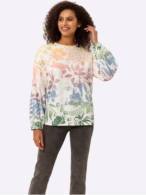 Sweatshirt Dégradé De Couleurs Mode - Taille Standard - Helline - Kiabi Sweatshirt Dégradé De Couleurs Mode - Taille Standard - Helline - Kiabi