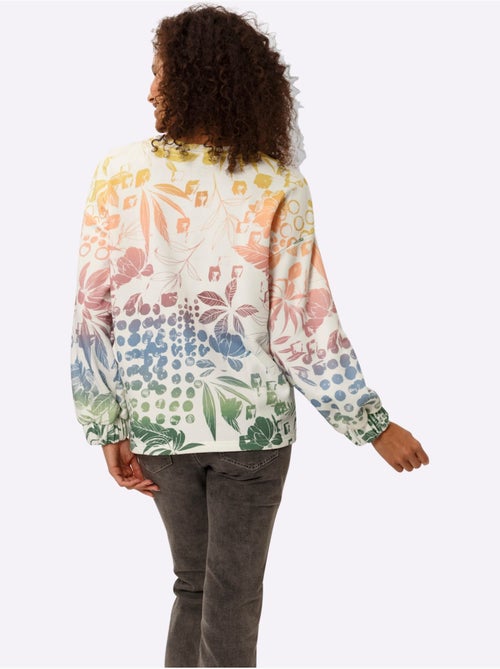 Sweatshirt Dégradé De Couleurs Mode - Taille Standard - Helline - Kiabi Sweatshirt Dégradé De Couleurs Mode - Taille Standard - Helline - Kiabi