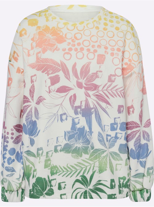 Sweatshirt Dégradé De Couleurs Mode - Taille Standard - Helline - Kiabi Sweatshirt Dégradé De Couleurs Mode - Taille Standard - Helline - Kiabi