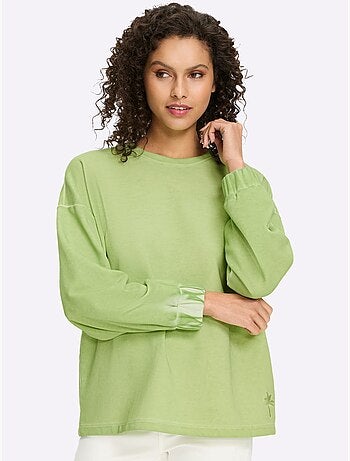 Sweatshirt délavage > tendance - taille standard - helline