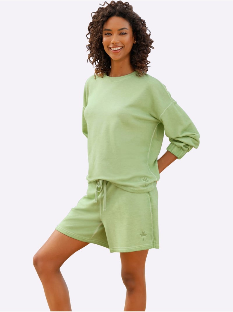 Sweatshirt Délavage > Tendance - Taille Standard - Helline Vert pistache - Kiabi