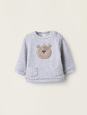 Sweatshirt Effet thermique, broderie ourson BEAVERS`S COLORADO SECRET