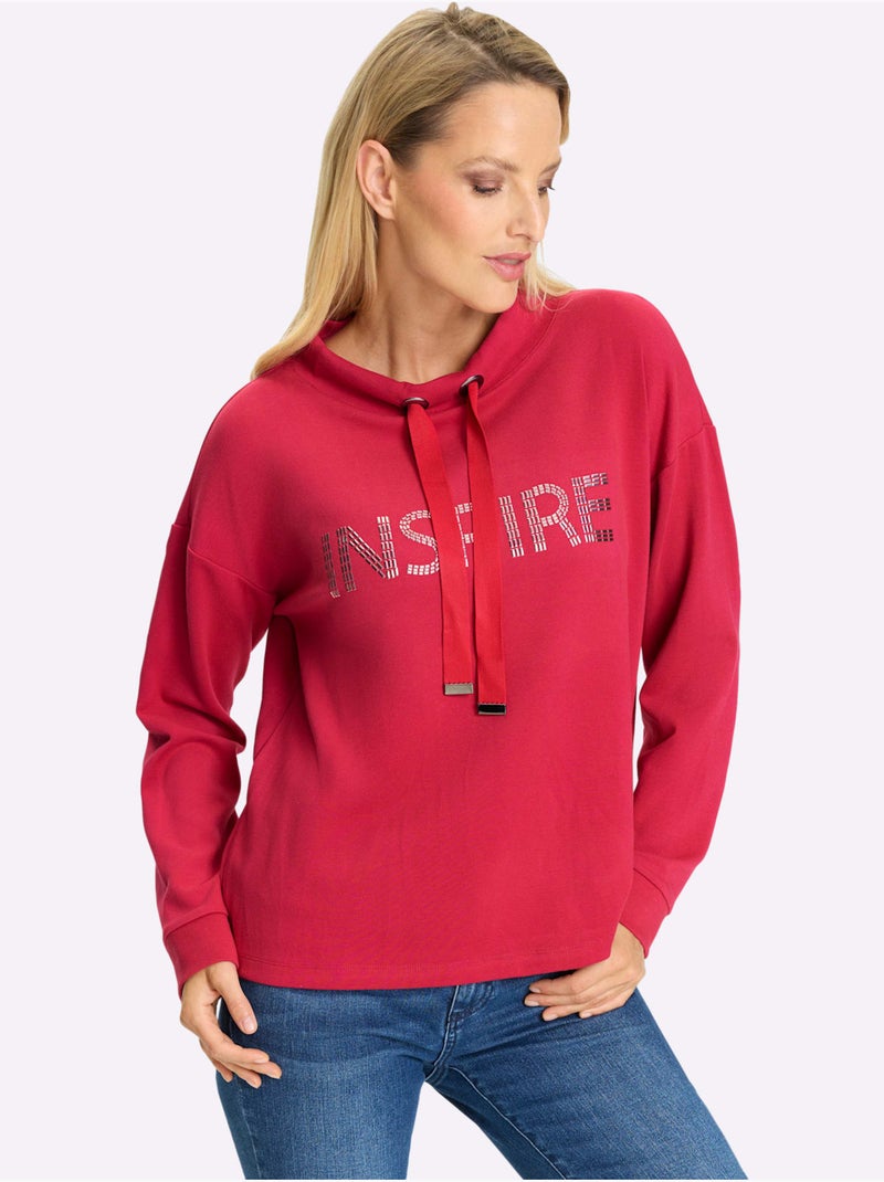 Sweatshirt En Coloris Estivaux Tendance - Taille Standard - Helline Rose fushia - Kiabi