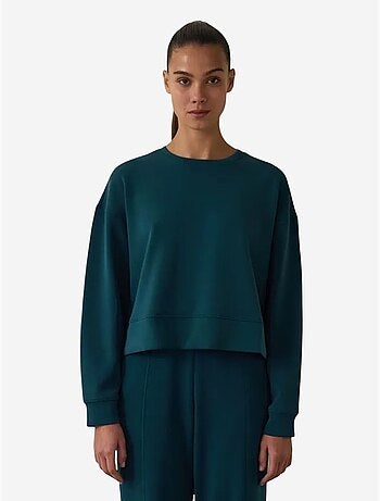 Sweatshirt en modal gratté penti