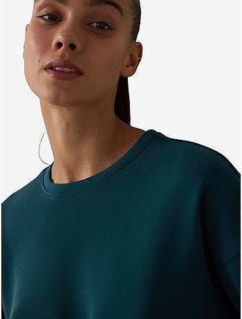 Sweatshirt en modal gratté penti
