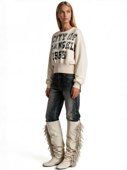 Sweatshirt femme en mélange coton busem - Kiabi Sweatshirt femme en mélange coton busem - Kiabi