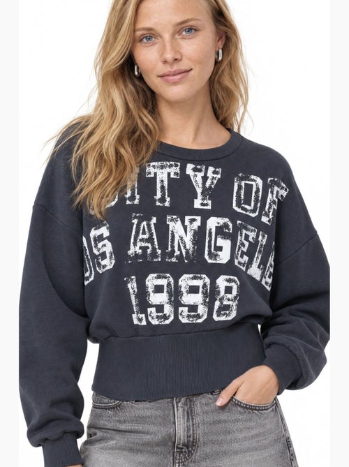 Sweatshirt femme en mélange coton busem - Kiabi Sweatshirt femme en mélange coton busem - Kiabi