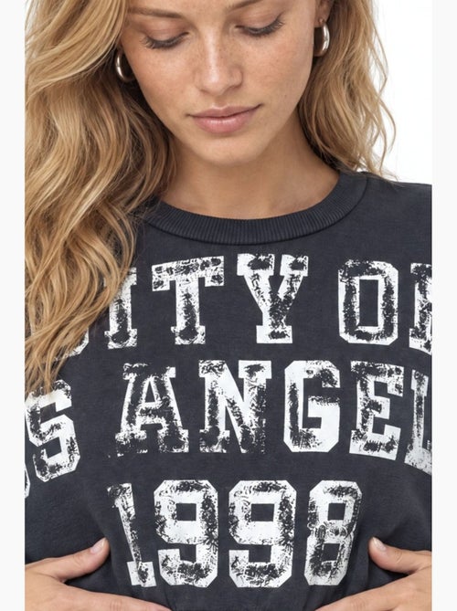 Sweatshirt femme en mélange coton busem - Kiabi Sweatshirt femme en mélange coton busem - Kiabi