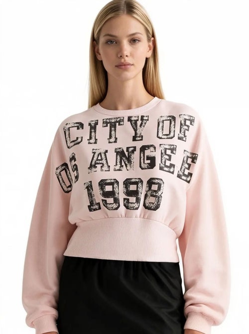 Sweatshirt femme en mélange coton busem - Kiabi Sweatshirt femme en mélange coton busem - Kiabi