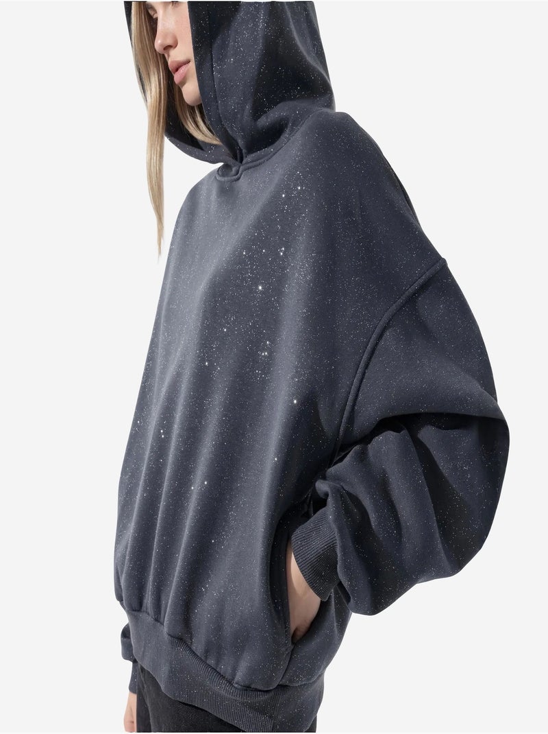 Sweatshirt femme en mélange de coton busem Gris Noir - Kiabi