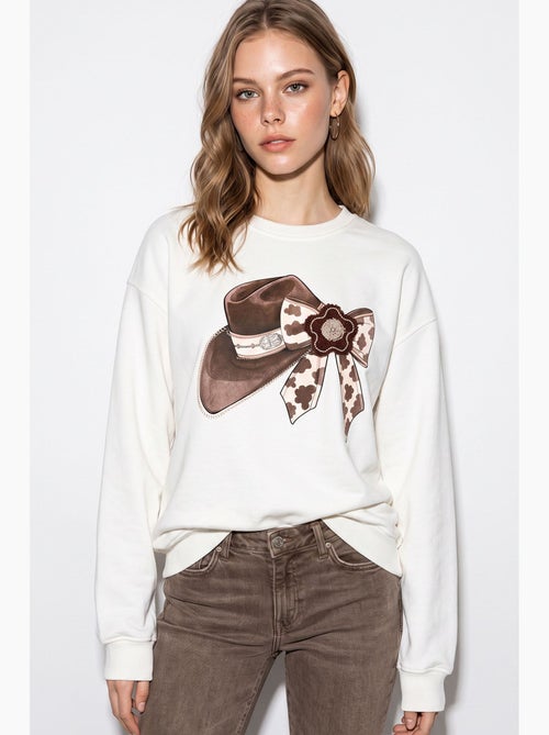 Sweatshirt femme lucci - Kiabi Sweatshirt femme lucci - Kiabi