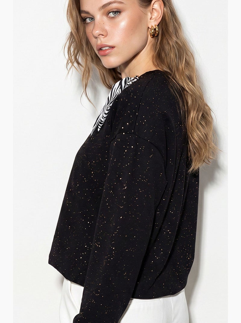 Sweatshirt femme lucci Noir - Kiabi