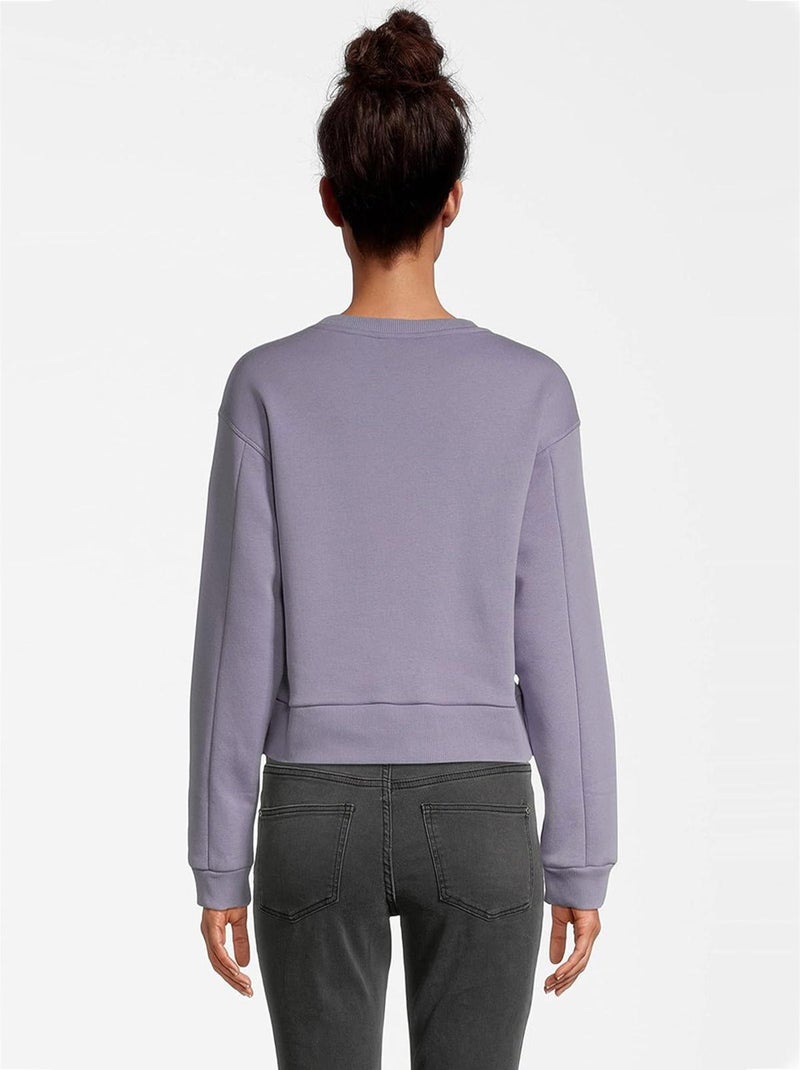 Sweatshirt Femme Nirvana Vintage - Poly Coton - Violet Violet - Kiabi