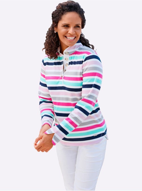 Sweatshirt Fentes Latérales Arrondies - Taille Standard - Witt - Kiabi