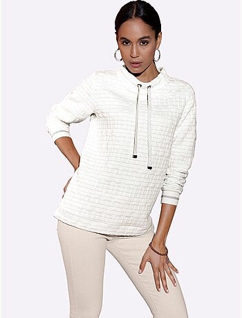 Sweatshirt Fentes Sur Les Côtés - Taille Standard - Helline
