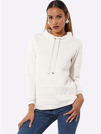 Sweatshirt Fentes Sur Les Côtés - Taille Standard - Helline